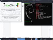 XFWM Debian Testing, LibreOffice ...